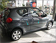 Молдинги на двері для Toyota Aygo 3-дверн. 2005-2014