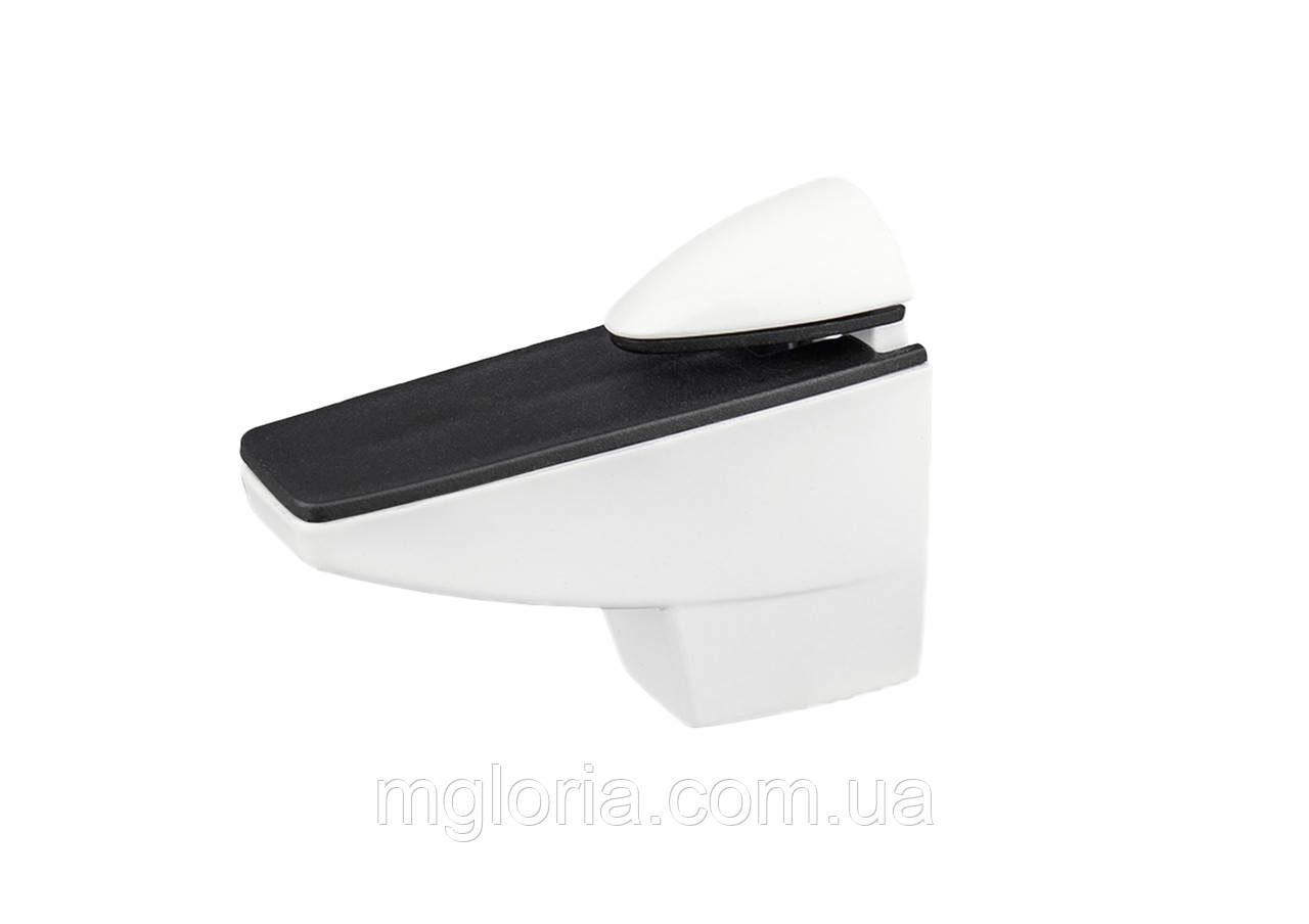 Кріплення для полиць Camelar L= 75 мм H=60 мм білий, фото 1