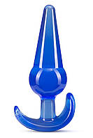 Анальная пробка конической формы со стопером синяя Blush b yours - выбор без границ от AlterDeal