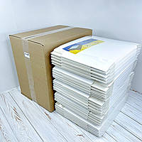 *250 шт* / ██ ОПТ - Ящик / Коробка / *h=6* / 200х200х60 мм / Біла / вікно-звичайн - к2288