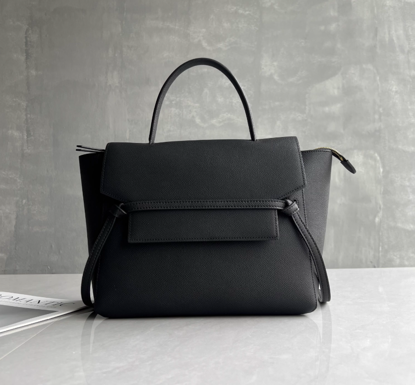 Містка шкіряна сумка тиснена фактура Lanvera с49-кт-4408 Чорна, фото 1