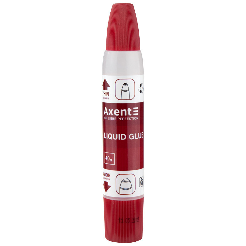 Клей силікатний 2 аплікатора Axent 40 г 7201-A