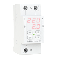 Реле напруги з контролем струму ZUBR CV2-63 red