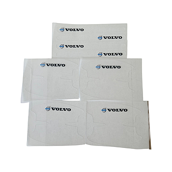Захисні плівка під ручки на ручки авто з логотипом Volvo, захист від подряпин