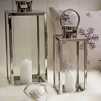 Ліхтар декоративний Decor Silver 20,5 х 22 х 49,5 см MY HOME