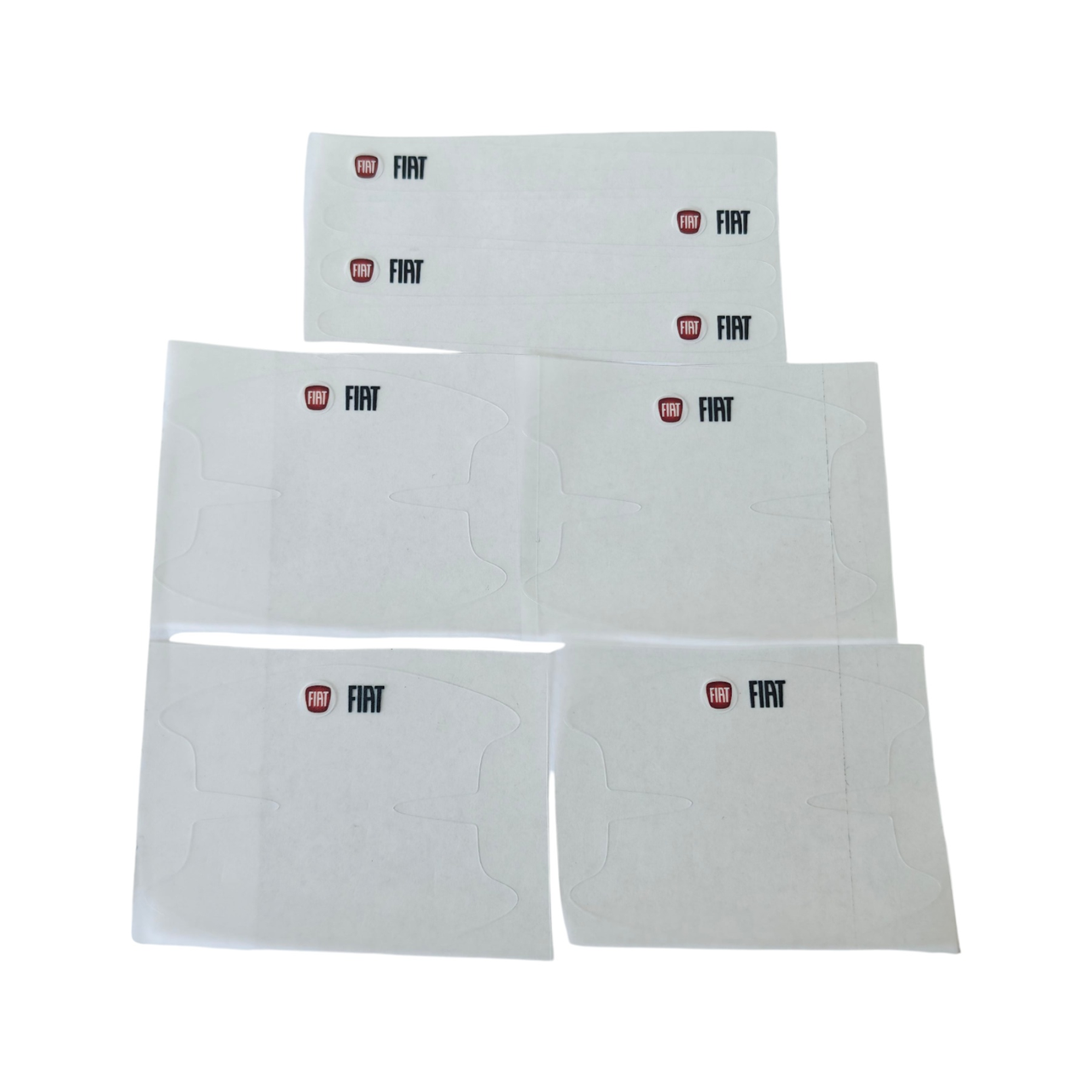 Захисні плівка під ручки на ручки авто з логотипом Fiat, захист від подряпин, фото 1