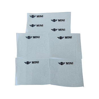 Захисні плівка під ручки на ручки авто з логотипом Mini, захист від подряпин