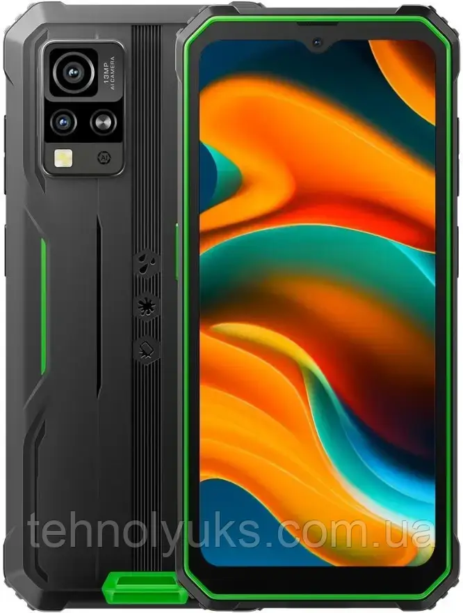 Смартфон Blackview BV4800 Pro 4/128GB Green, NFC, 16+2/8Мп, 5180mAh, 6.56'' IPS, 4G, Unisoc T606, фото 1
