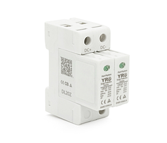 ОПН обмежувач перенапруг постійного струму YRSP-D2 DC SPD 2P 20-40KA 600VDC T2 2-х полюсний, фото 3
