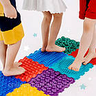 Масажний килимок пазли, 8 елементів, 25х25см / Килимок пазл / Ортопедичний килимок для дітей, фото 6