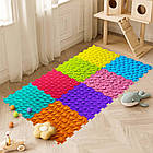 Масажний килимок пазли, 8 елементів, 25х25см / Килимок пазл / Ортопедичний килимок для дітей, фото 8