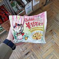 Рамен лапша Samyang Buldak Крем-Карбонара, Корейская лапша булдак рамен очень острая курица HOT Chicken