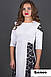 Жіноче плаття з гіпюром-біле, фото 3