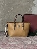 Жіноча сумка Miu brown ПП7539