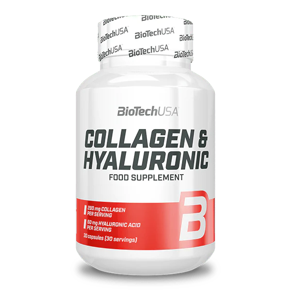 Колаген Гіалуронова кислота, Collagen & Hyaluronic, Biotech, 30 капсул, фото 1