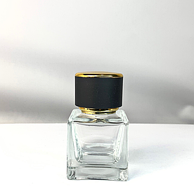 Флакон Cube 30 ml з матовою кришкою DG Saten Black Gold