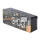 Будильник світлодіодний LED годинник Adler AD 1189 з термометром USB живлення 3 режими сигналу, фото 5