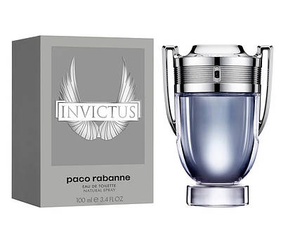 Літня чоловіча туалетна вода Paco Rabanne Invictus 100ml, свіжий деревний морський аромат