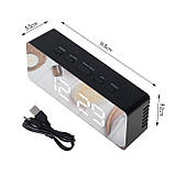 Будильник світлодіодний LED годинник Adler AD 1189 з термометром USB живлення 3 режими сигналу, фото 8