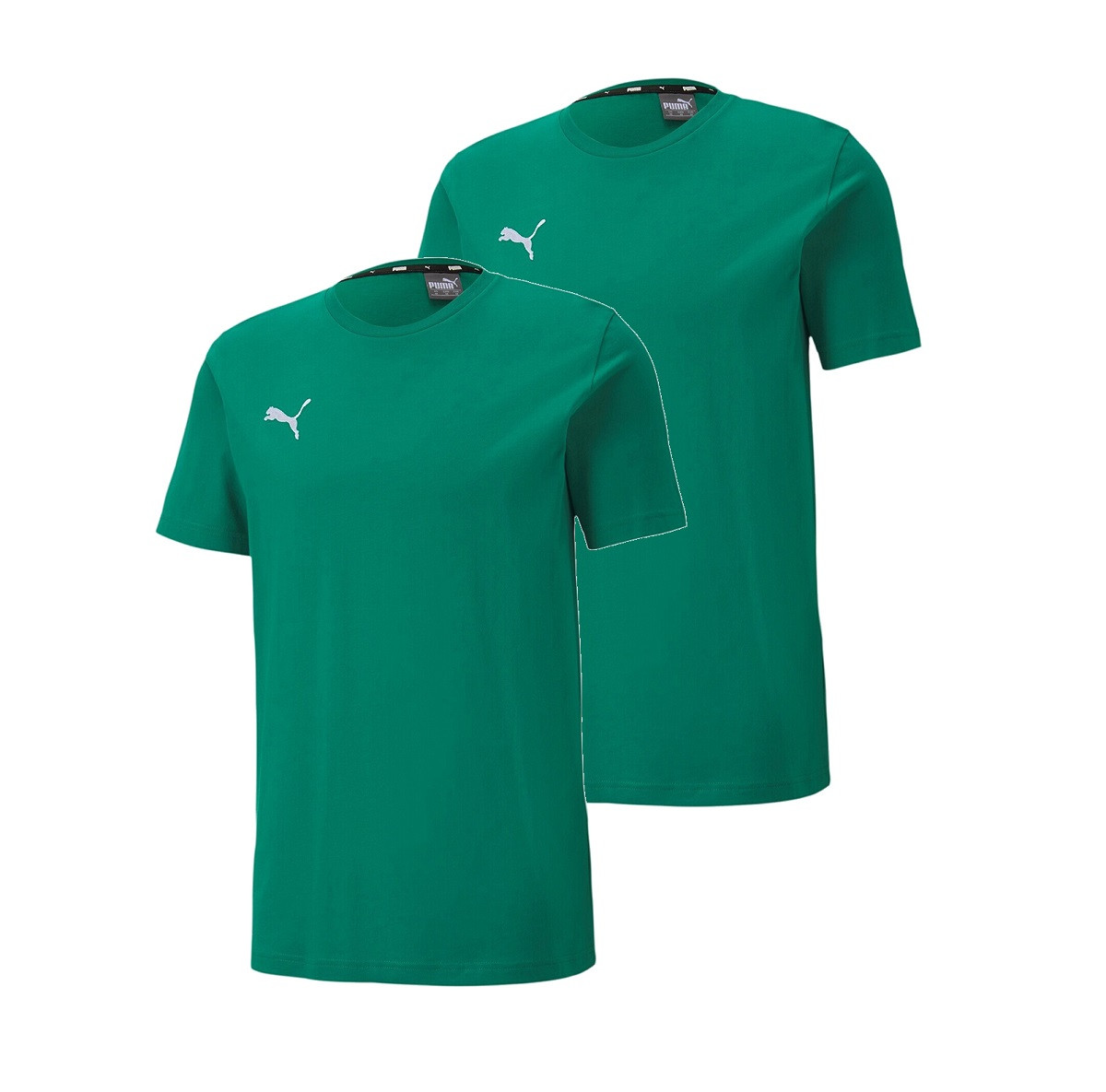 Набір футболок чоловічих Puma TeamGOAL 23 Casuals (2 шт.) Tee L Pepper Green