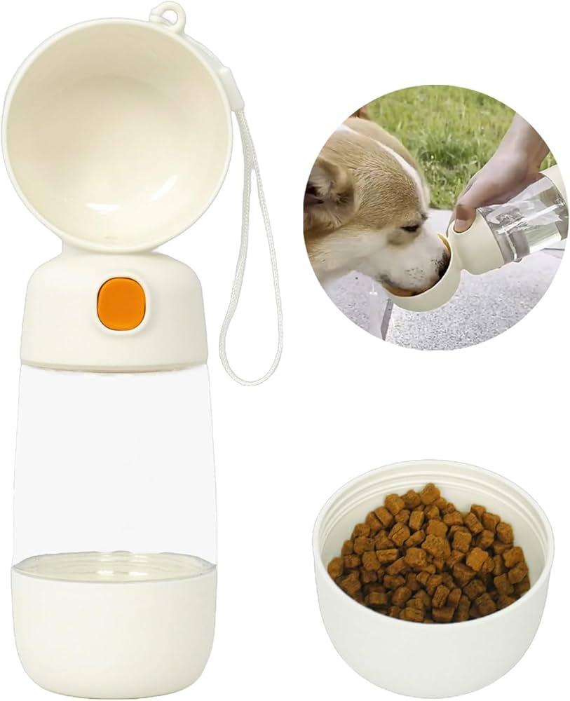 Пляшка подвійна для собак і кішок для води зі складаною мискою H-DuOTM with Companion Cup