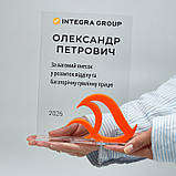 Акрилова нагорода з кольоровим об’ємним елементом 170х214х40 мм, фото 4