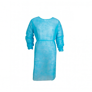 Халат гігієнічний нетканий СИНІЙ 10 шт Mercator Medical М