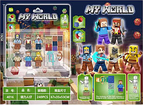 Ігровий набір магнітних фігурок My world Майнкрафт ZB-888