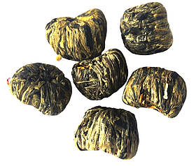 Чай зелений пов'язаний "Серце" з Хризантемою