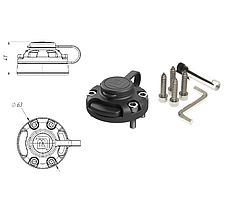 Замок універсальний чорний FASTen Fs219 для установки аксесуарів