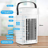 Повітряний охолоджувач міні-кондиціонер YISSVIC СF-002T з RGB підсвіткою, фото 3