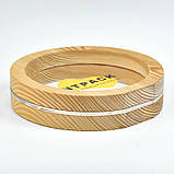 Дерев’яна нагорода з акриловою вставкою 200х195х45 мм, фото 4