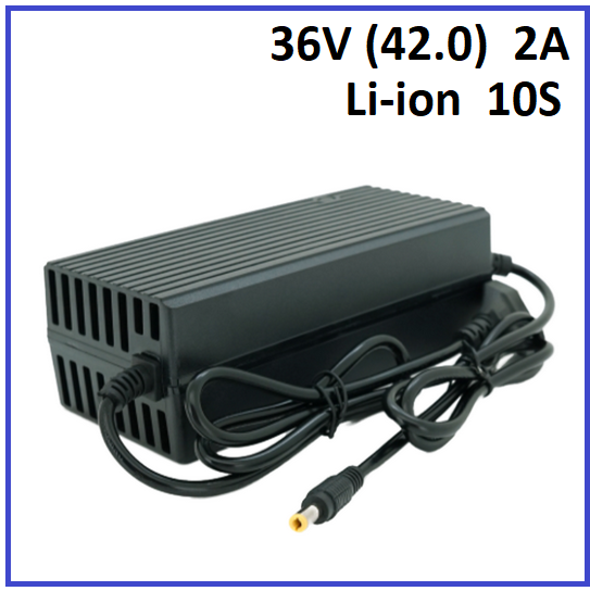 Зарядний пристрій Powermaster для Li-ion 36V (42.0) 10S до 2A штекер 5.5х2.5, фото 1