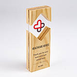 Дерев’яна нагорода із сосни 90х250х35 мм, фото 3