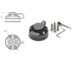 Замок Fasten FMb з монтажним майданчиком на жорстку поверхню