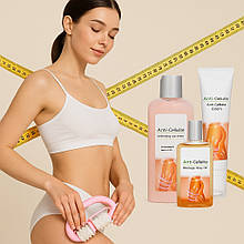 NaNiBeauty Антицелюлітний набір ANTICELLULITE COMPLEX + масажер у ПОДАРУНОК