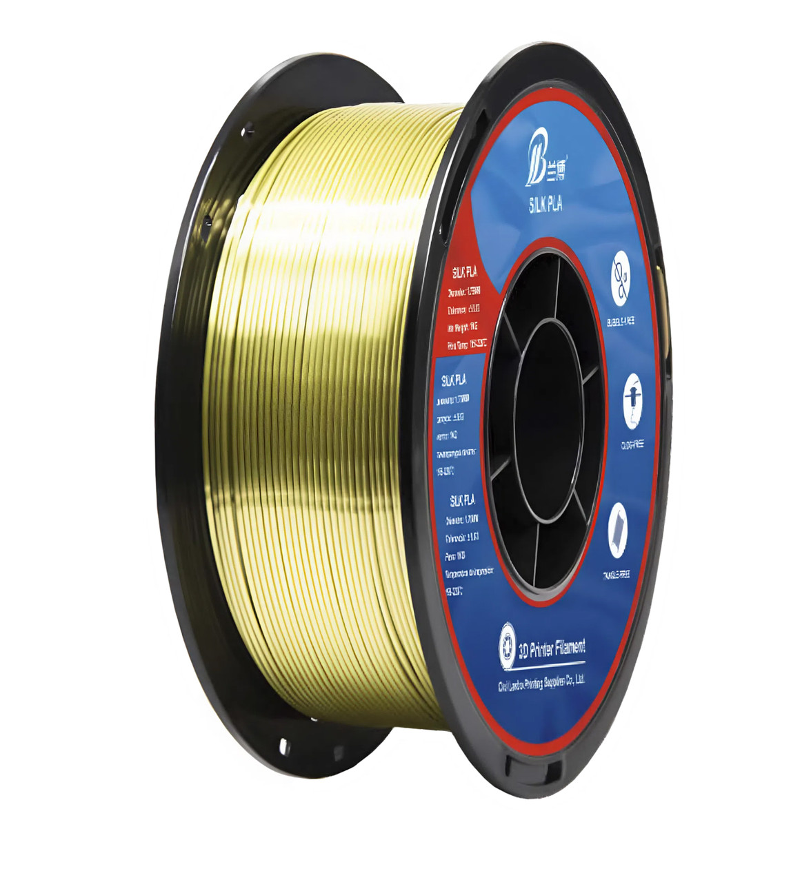 Пластикова нитка PLA, 1.75 мм, 1 кг шовковий бронзовий (Silk Bronze)