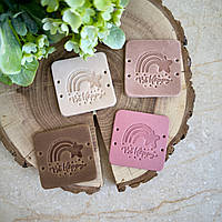 ШКІРЯНА БІРКА  4 х 4 см BE HEPPY