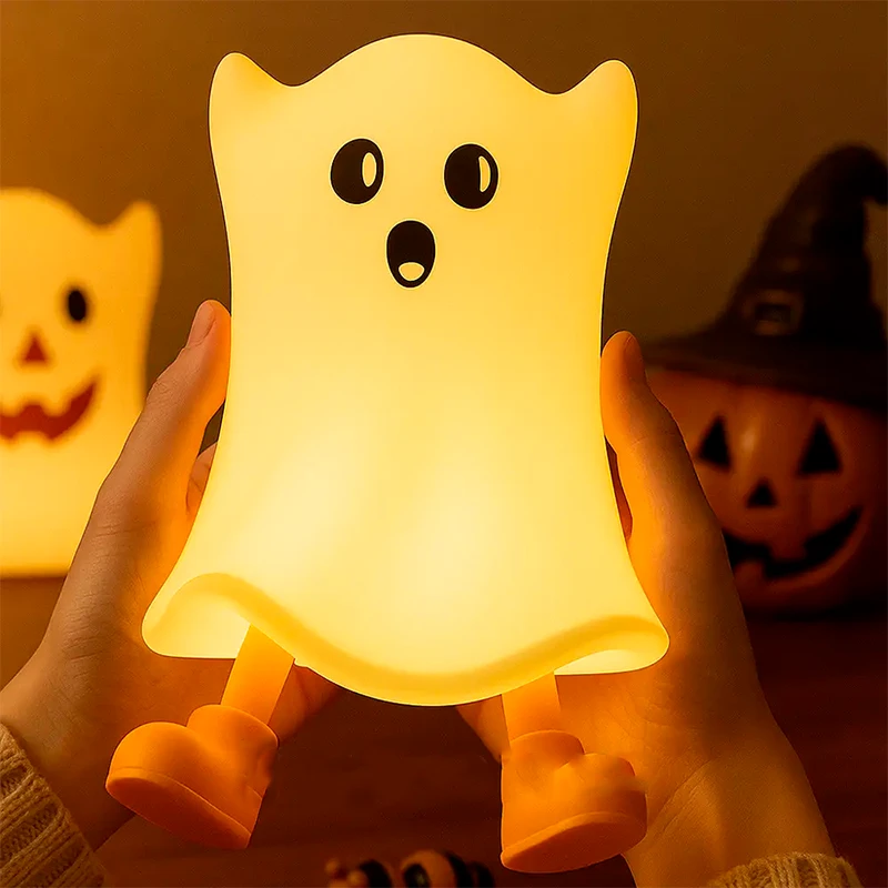 Нічник силіконовий "Привид" LED в дитячу кімнату Silicone Night Light USB