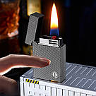 Запальничка бензинова USB Voltwick з імпульсним підпалом голосової та сенсорною активацією LG-811B, фото 3