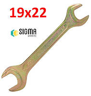 Ключ рожковий 19х22 мм. двусторонній Стандарт 6025221 (Код1956)