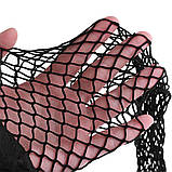 Панчохи під пояс в сітку з мереживом, сексуальні чорні панчохи сітка, фото 7