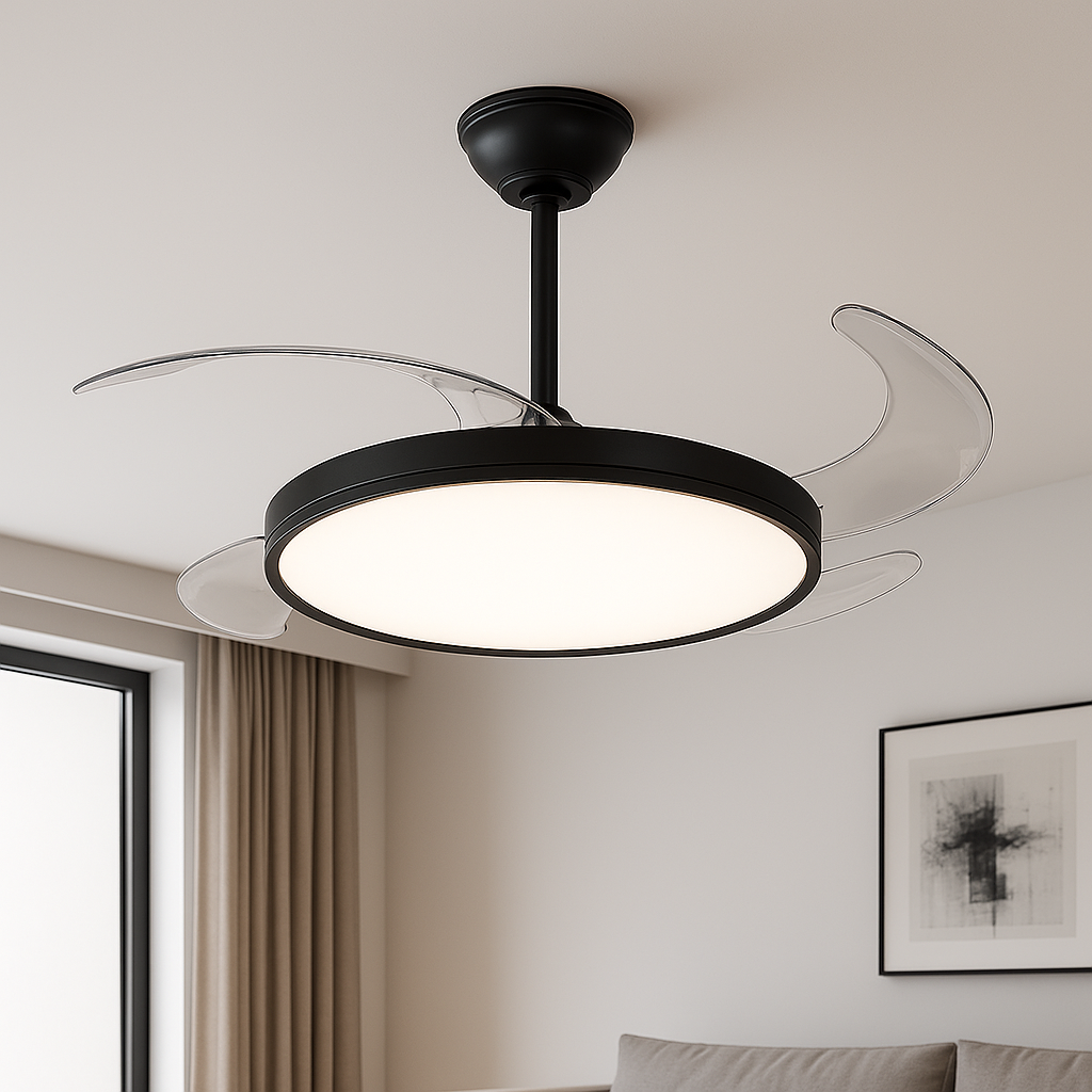 Led люстра з вентилятором з пультом Ø105 см LED 40W AeroSpin 7943043 (42) BK