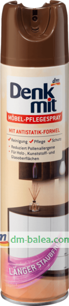 Denkmit Mobel-Pflegespray, 400 ml — Аерозольна поліроль для меблів з антистатичною формулою 300 мл 