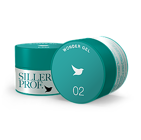 Гель для нарощування Siller Wonder Gel №2 білий, 30 мл