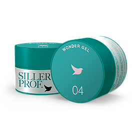 Гель для нарощування Siller Wonder Gel №4 рожево-бежевий, 30 мл