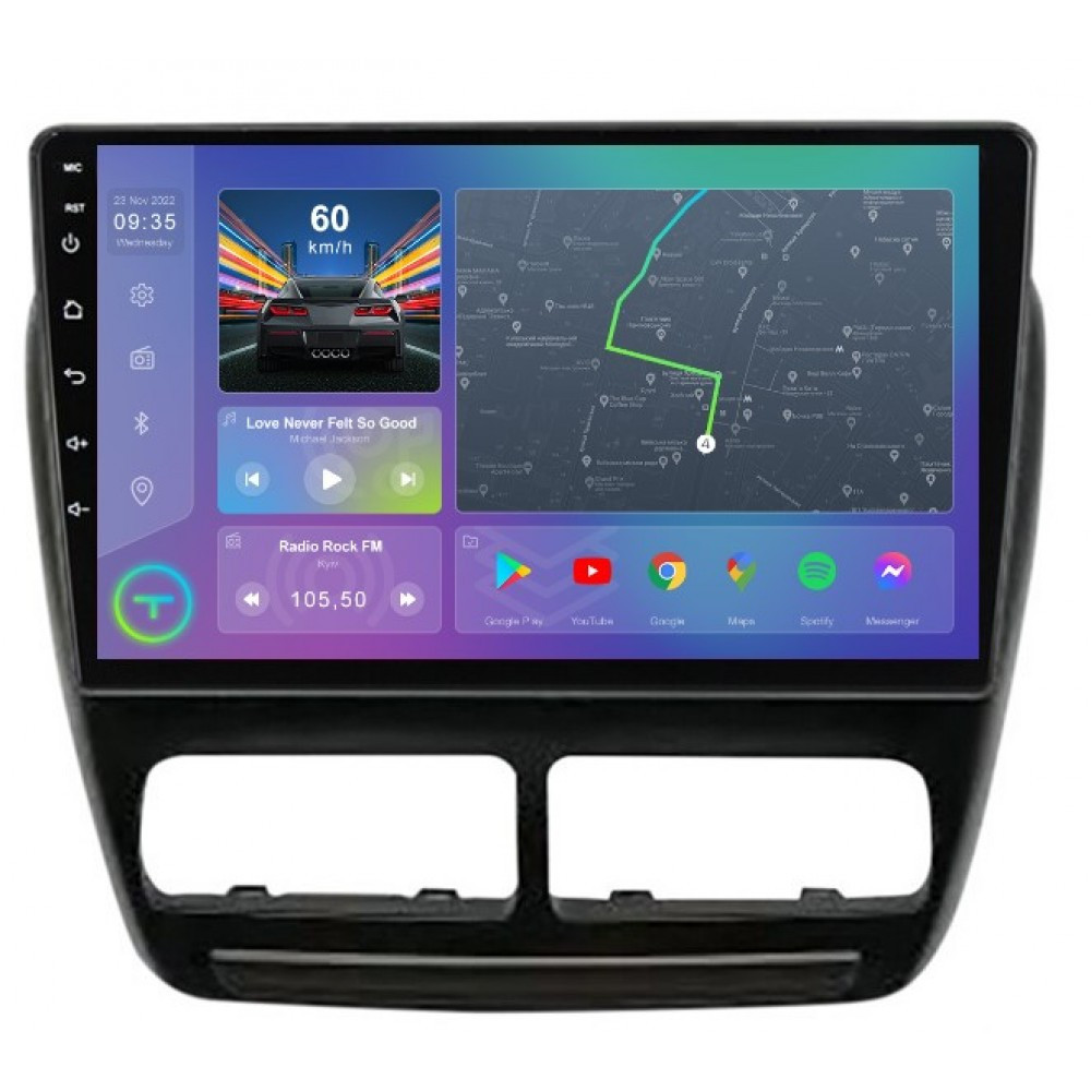 Штатна магнітола TORSSEN Fiat Doblo 2 263 09-15/Opel Combo Tourer D FL9 4+64Gb 4G Carplay DSP