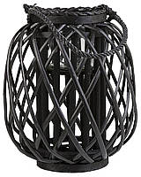 Ліхтар MAURITIUS дерев'яний 30 см колір чорний