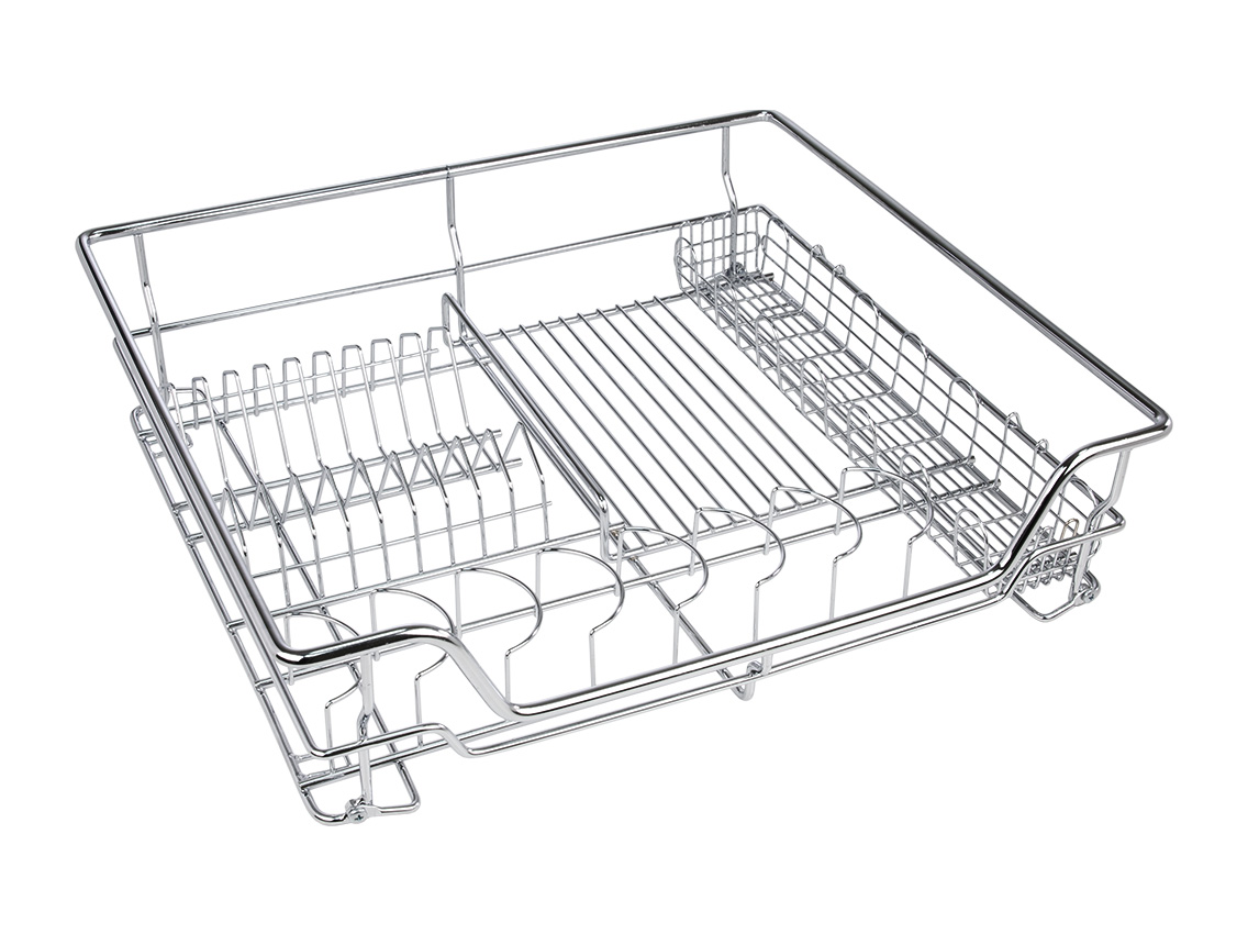 Сушка-шухляда 800 GIFF направляючі з дотягом 1 полиця 1 піддон Хром 105974, фото 1