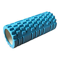 Массажный ролик 33х14 см голубий SG01B